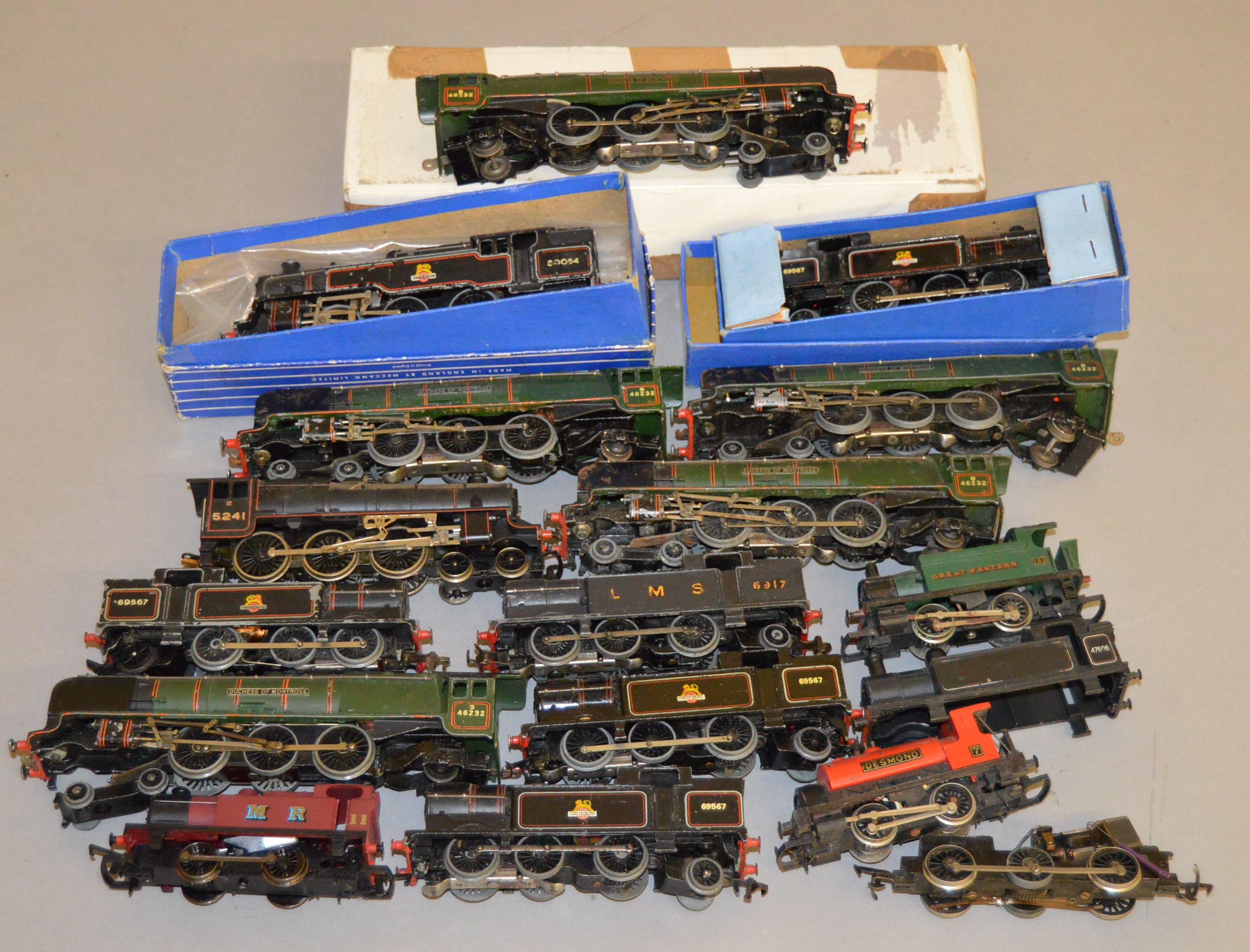 OO gauge: Two boxed Hornby Dublo locomotives: EDL18 2-6-4T BR black '80054';