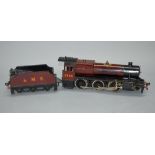 O gauge. Basett-Lowke 2-6-0 LMS maroon Stainer 'Mogul' 2945 locomotive, c. 1934. F, some paint loss.