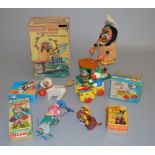 A boxed Marx battery operated 'Nutty Mad Indian with war whoop',