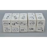 Ten boxed white metal model car kits in 1:43 scale branded 'TW Collection'. Contents not checked..