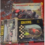 Three boxed vintage Slot Car Sets, including a Scalextric, G.P.