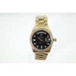 POLICE > An 18ct ROLEX Oyster Perpetual DAY-DATE gents wristwatch,