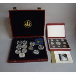 Nine silver Golden Jubilee 2002 commemorative crowns supplied by Westminster coins together with