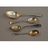 4 hallmarked silver spoons