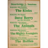 An original concert flier for the Stourbridge Town Hall Big Beat Sessions dating from 1964/1965