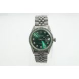 POLICE > A gents stainless steel ROLEX Oyster DATEJUST wristwatch,
