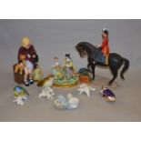 A mixed lot of ceramic figures including Kaiser, Royal Crown Derby, Sitzendorf,