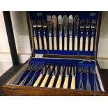 A good quality canteen of silver plated cutlery c1930's [NO RESERVE]