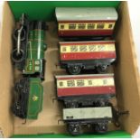 A Triang O gauge engine and coaches [NO RESERVE]