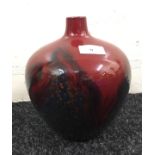 A bulbous Flambe wear type vase unknown maker [NO RESERVE]