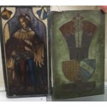 Two stained glass window panels [NO RESERVE]