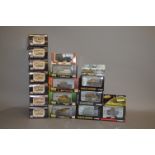 16 x assorted diecast models tanks, including Corgi World War II Collection. Boxed.