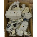 Quantity of Kenner Star Wars vehicles: Millennium Falcon; two AT-AT; two AT-ST; X-wing; Slave I.