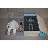 Two 3A 1:6 scale figures: Adventure Kartel SXCLB Bouncer Ankou and Shadow; Real Steel Ambush.