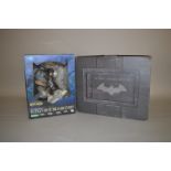 Two Batman items: Kotobukiya The Dark Knight Rises Hunt The Dark Knight Statue;