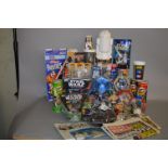 A good quantity of Star Wars merchandise including food packaging, r/c toys etc,