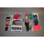 Quantity of Mattel Barbie reproduction items: Stacey Nite Lightning Set; unboxed Midge doll;
