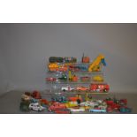 Quantity of unboxed and playworn Dinky diecast models.