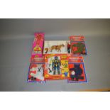 Quantity of action figures and accessories,