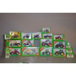 19 x Siku 1:32 scale diecast agricultural vehicles and implements.