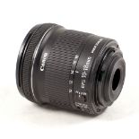 Canon EF-S 10-18mm f4.5-5.6 IS STM Image Stabilised Lens. (condition 5E).