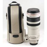 Canon 100-400mm 4.5-5.6 IS L Series AF Lens.