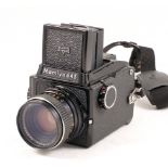 Mamiya 645J Medium Format Camera. (condition 5F)With 80mm f2.8 lens, UV filter & strap.