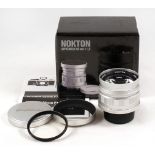 Voigtlander Aspherical 50mm Nokton f1.8 L39 Screw Mount Lens.