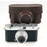 Rare German Wenka 35mm Coupled Rangefinder Camera.