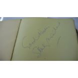 2 autograph albums with signatures including Stanley Matthews, Jack Warner, Dan Archer and