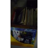 Quantity of various painting equipment including brushes, books etc