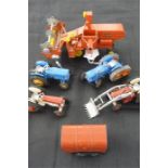 Collection of farm toys including, Corgi Major Toys Massey Ferguson 780 Combine, Corgi Rice Pony