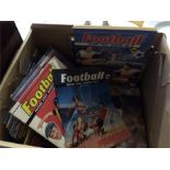 A quantity of vintage Football picture story monthly magazines