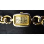 A silver watch with gilt overlay, by Obrey, Paris ( gilt worn)