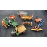 A collection of Dinky toys including, Dinky Coventry Climax Form Lift Truck, Dinky Toys Wheel