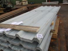 2 x packs of 25no. (50no in total) 8ft galvanised box profile roof sheets