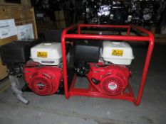 2 x Used 5.4 kva Honda petrol generators, 110v, SOLD AS ONE LOT