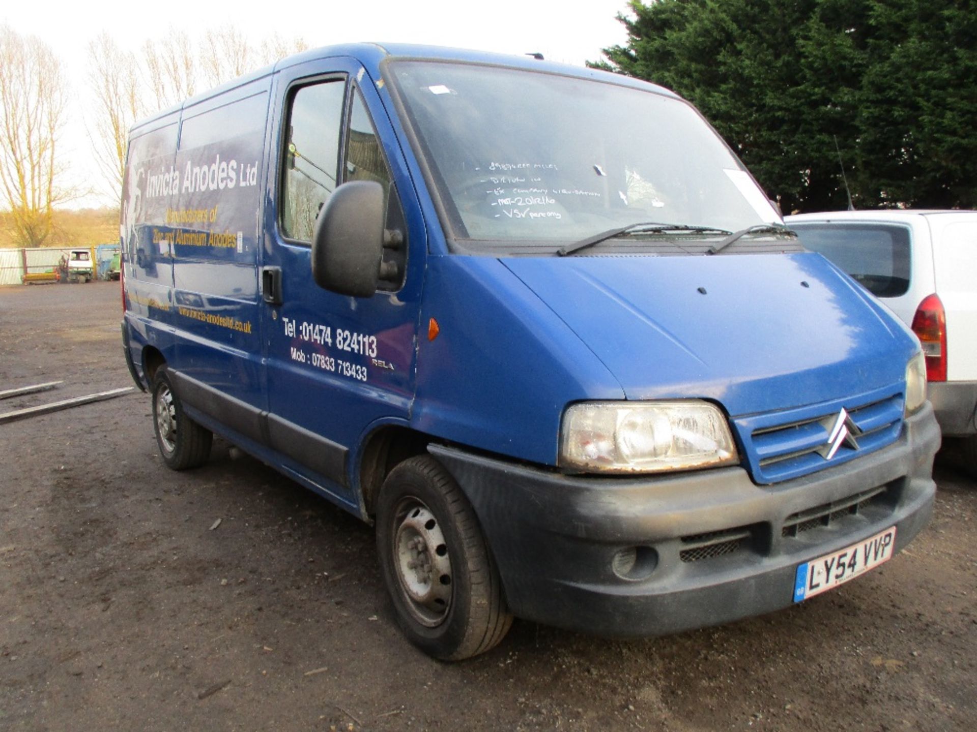 Citroen Relay panel van sourced from company liquidation reg. LY54 VVP