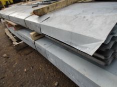 2 x packs of 25no. (50no in total) 12ft corrugated galvanised roof sheets