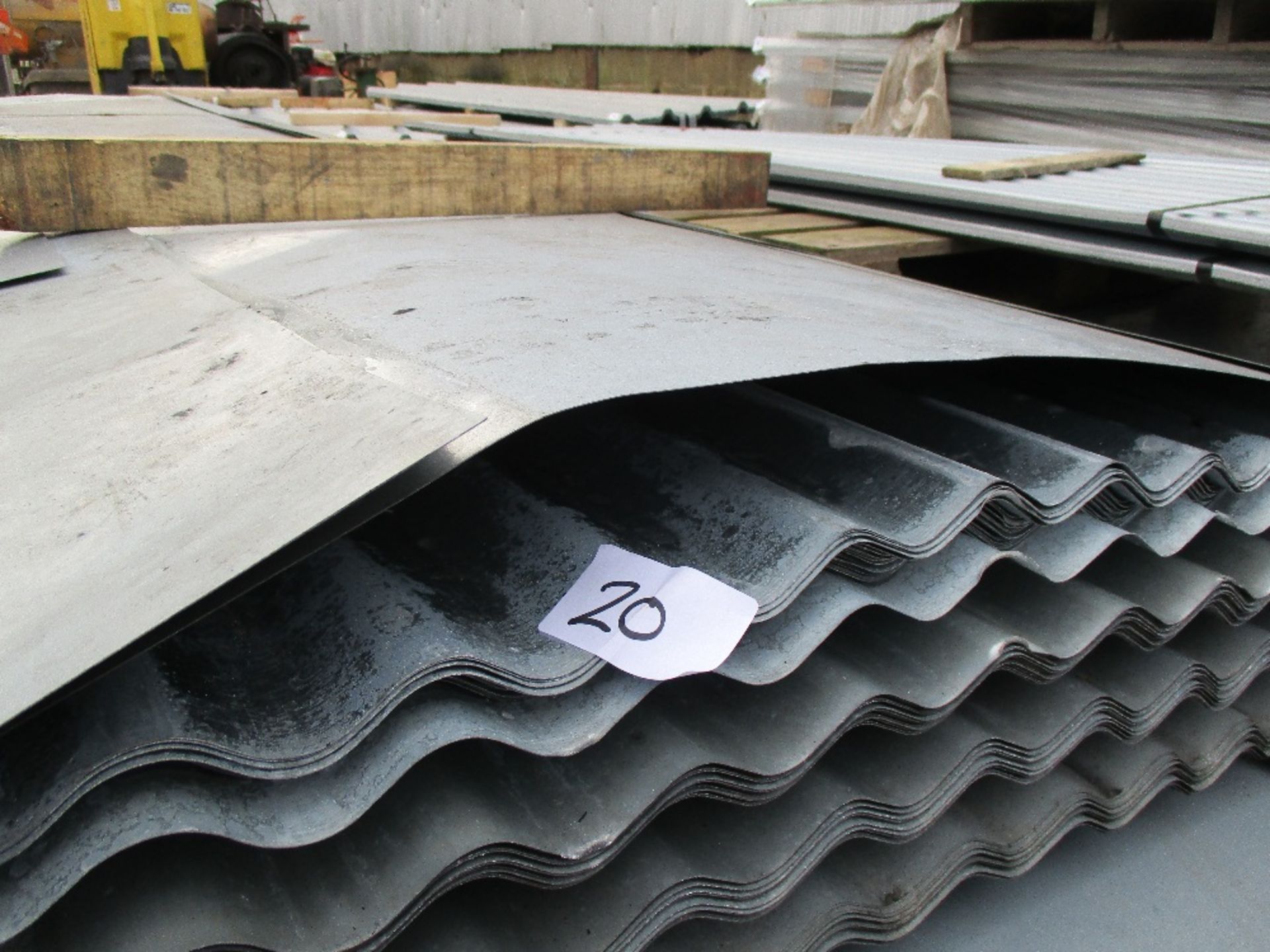 2 x Packs of 25no. 12ft corrugated galvanised roof sheets