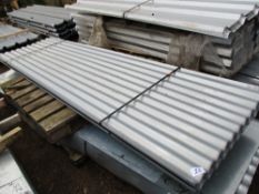 2 x packs of 25no. (50no in total) 10ft corrugated galvanised roof sheets