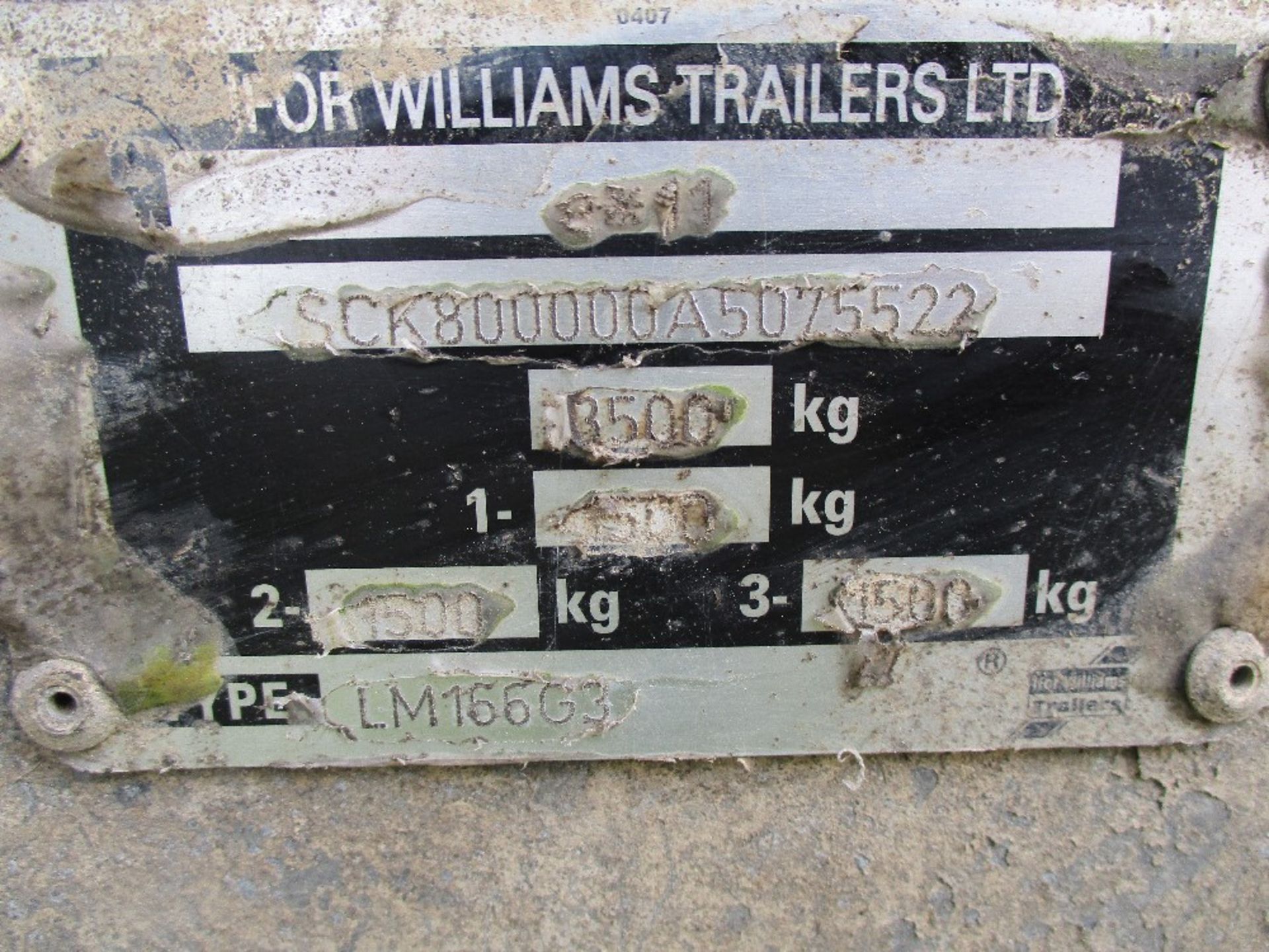 IFOR WILLIAMS LM166G 3 TRIAXLE PLANT TRAILER - Image 2 of 8