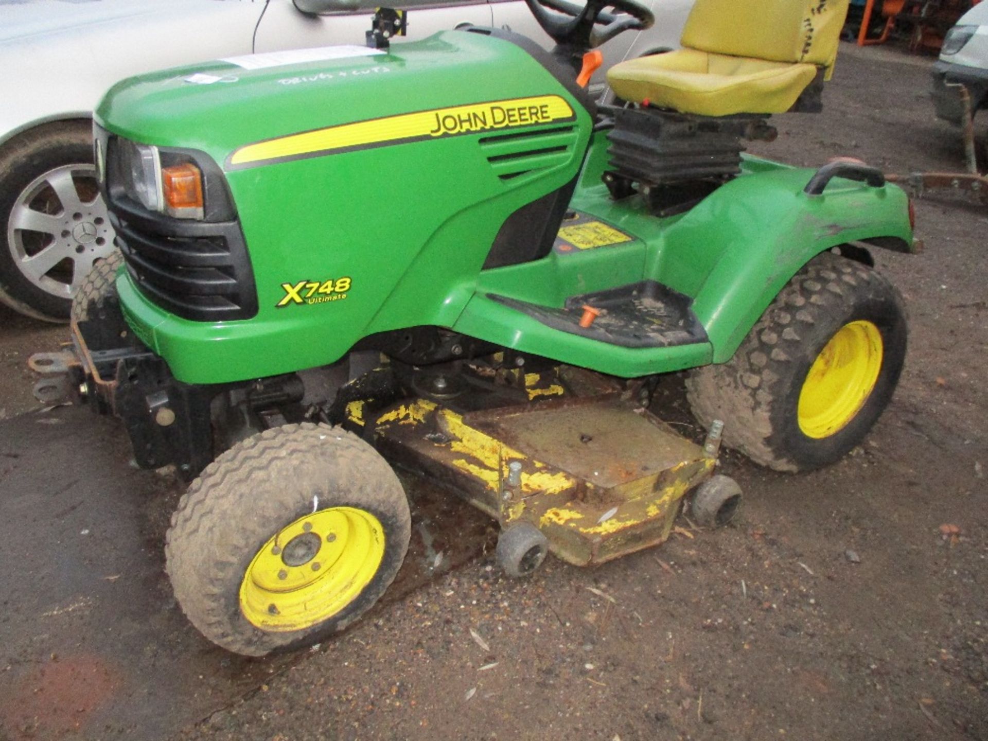 John Deere X748 professional ride on diesel engined mower year 2011 build