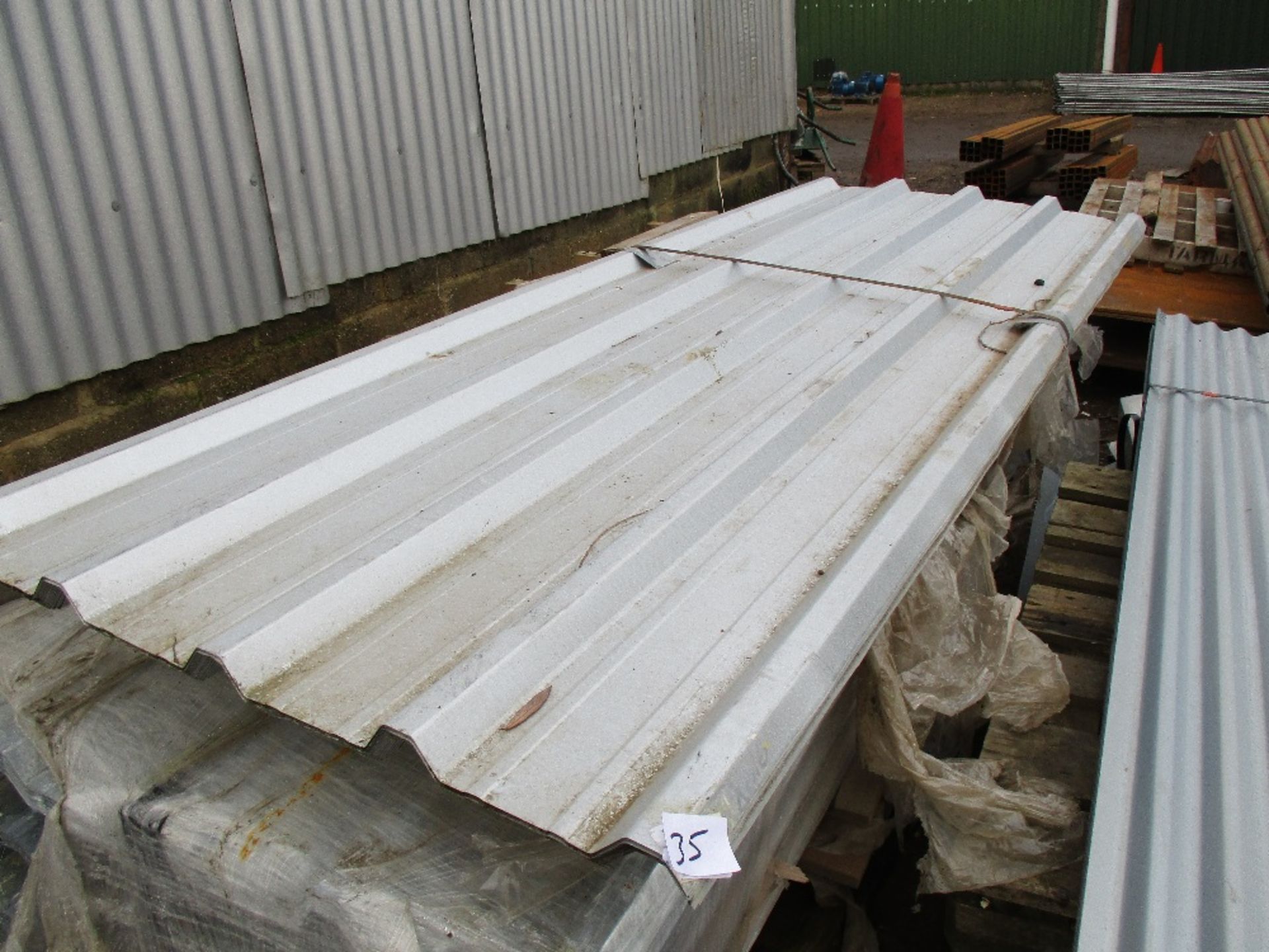 2 x packs of 25no. (50no in total) 8ft box profile roof sheets