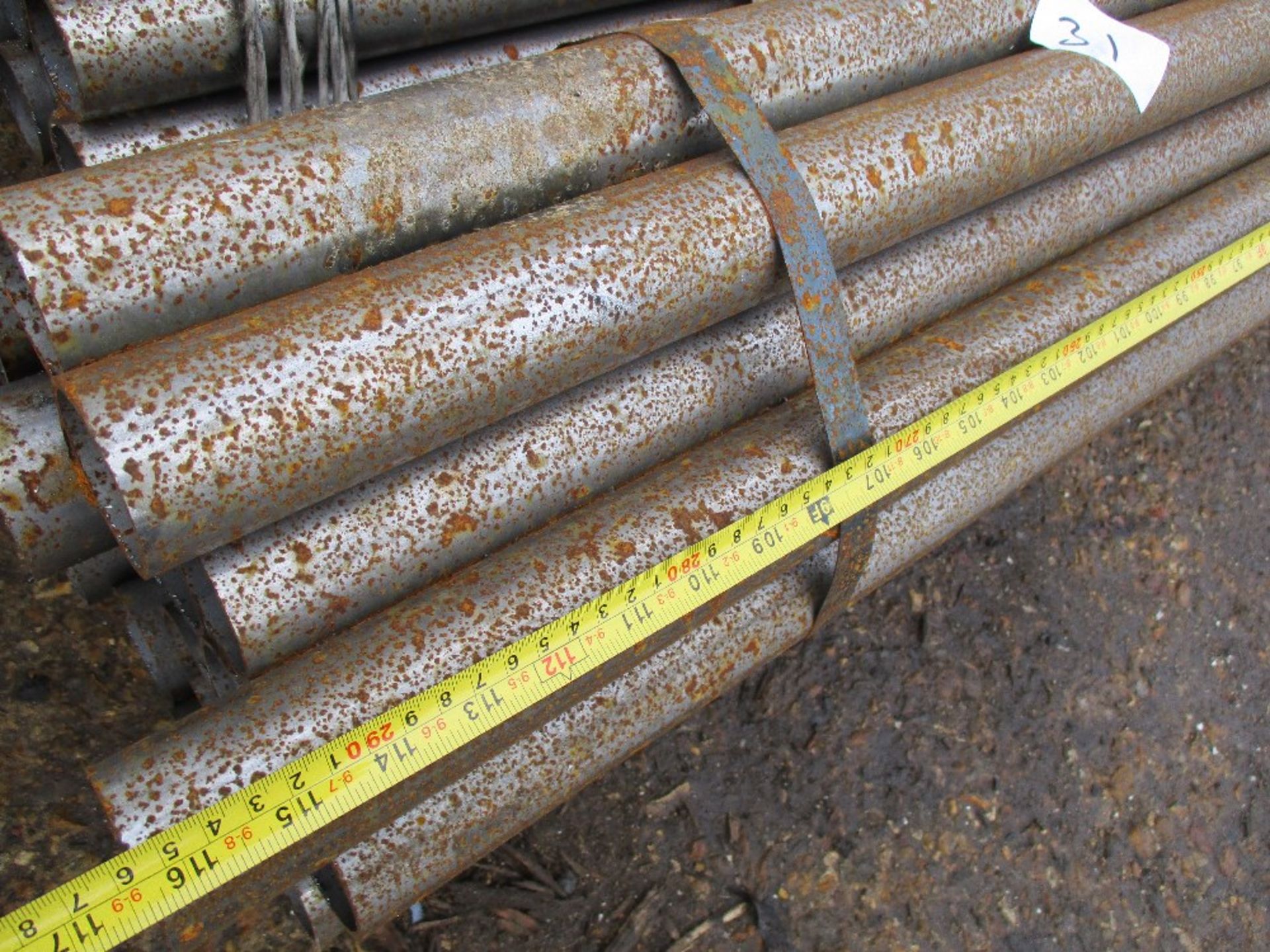 2x bundles of 27no. approx (54 total). steel tubes 2.94m length approx. - Image 4 of 4