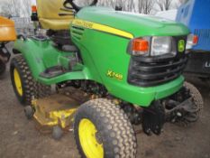 John Deere X748 professional ride on diesel engined mower year 2011 build