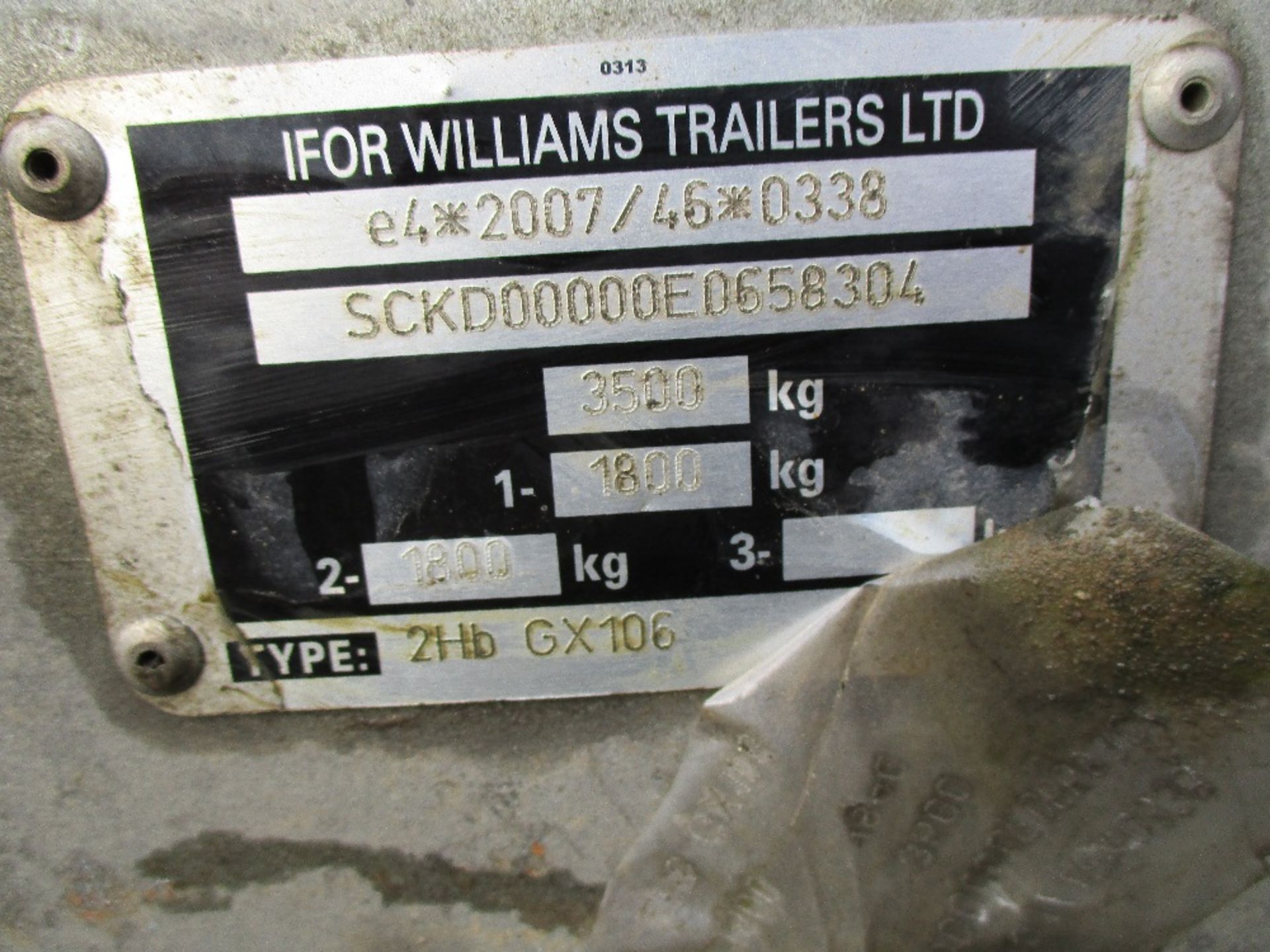IFOR WILLIAMS GX106 MINI DIGGER TRAILER - Image 3 of 7