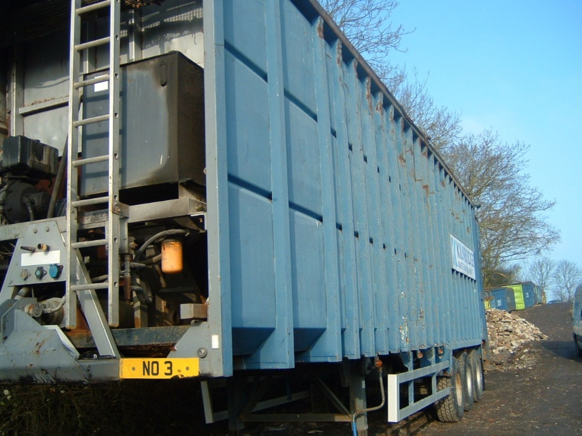 BMI 11CUBIC METRE EJECTOR TRAILER WITH DONKEY ENGINE. - Image 4 of 16