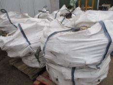 8NO. Bulk bags of granite kerbs/rockery stones