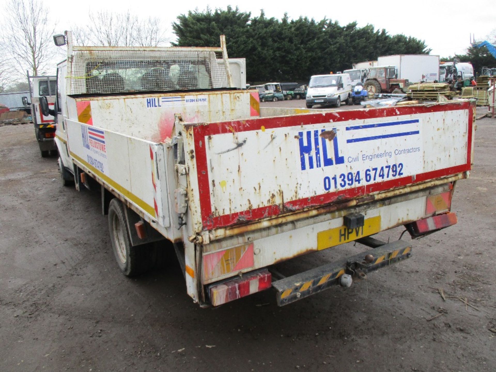 Ford Transit double cab drop side bodied truck c/w tail lift reg. - Image 8 of 10